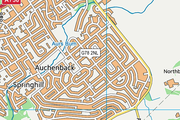 G78 2NL map - OS VectorMap District (Ordnance Survey) G78 2NL map - OS VectorMap District (Ordnance Survey)