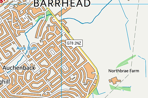G78 2NZ map - OS VectorMap District (Ordnance Survey) G78 2NZ map - OS VectorMap District (Ordnance Survey)