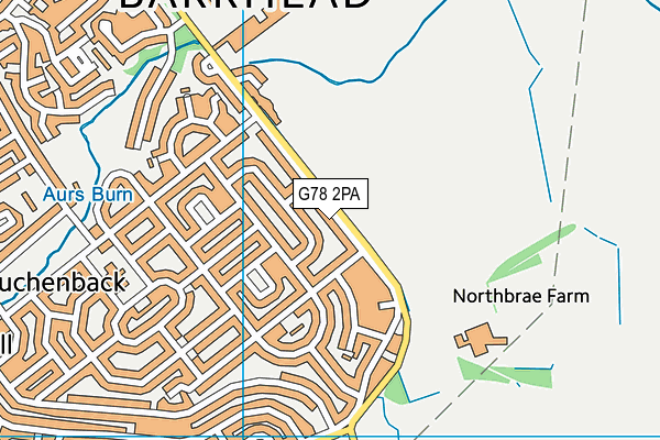 G78 2PA map - OS VectorMap District (Ordnance Survey) G78 2PA map - OS VectorMap District (Ordnance Survey)