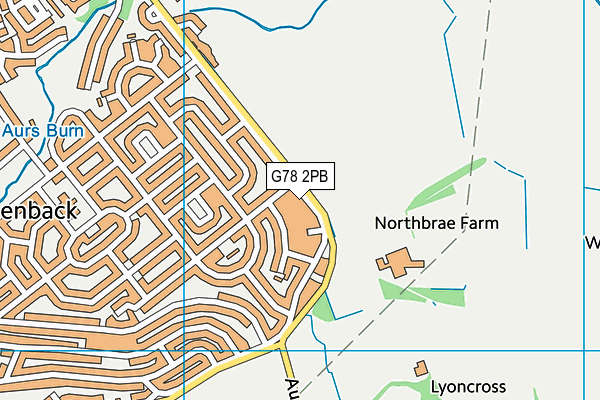 G78 2PB map - OS VectorMap District (Ordnance Survey) G78 2PB map - OS VectorMap District (Ordnance Survey)