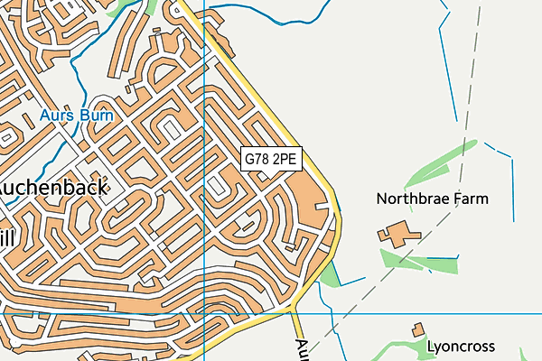 G78 2PE map - OS VectorMap District (Ordnance Survey) G78 2PE map - OS VectorMap District (Ordnance Survey)