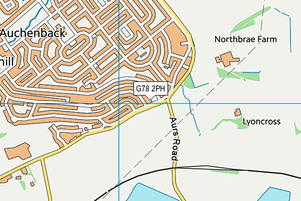 G78 2PH map - OS VectorMap District (Ordnance Survey) G78 2PH map - OS VectorMap District (Ordnance Survey)