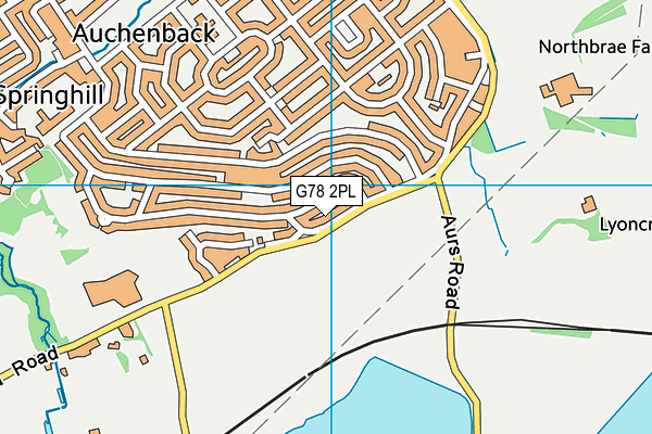 G78 2PL map - OS VectorMap District (Ordnance Survey) G78 2PL map - OS VectorMap District (Ordnance Survey)