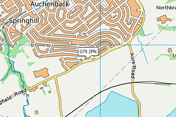 G78 2PN map - OS VectorMap District (Ordnance Survey) G78 2PN map - OS VectorMap District (Ordnance Survey)