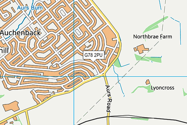 G78 2PU map - OS VectorMap District (Ordnance Survey) G78 2PU map - OS VectorMap District (Ordnance Survey)