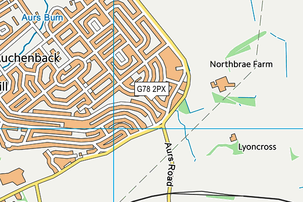 G78 2PX map - OS VectorMap District (Ordnance Survey) G78 2PX map - OS VectorMap District (Ordnance Survey)
