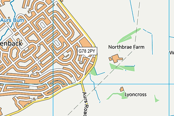 G78 2PY map - OS VectorMap District (Ordnance Survey) G78 2PY map - OS VectorMap District (Ordnance Survey)