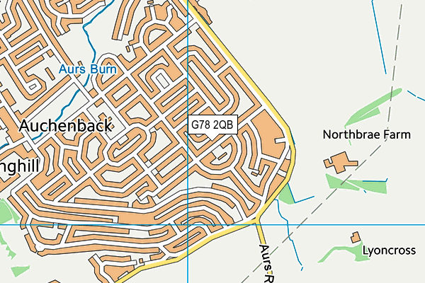 G78 2QB map - OS VectorMap District (Ordnance Survey) G78 2QB map - OS VectorMap District (Ordnance Survey)