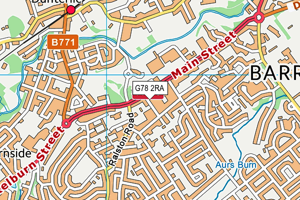 G78 2RA map - OS VectorMap District (Ordnance Survey) G78 2RA map - OS VectorMap District (Ordnance Survey)