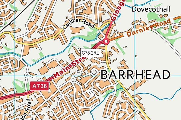 G78 2RL map - OS VectorMap District (Ordnance Survey) G78 2RL map - OS VectorMap District (Ordnance Survey)