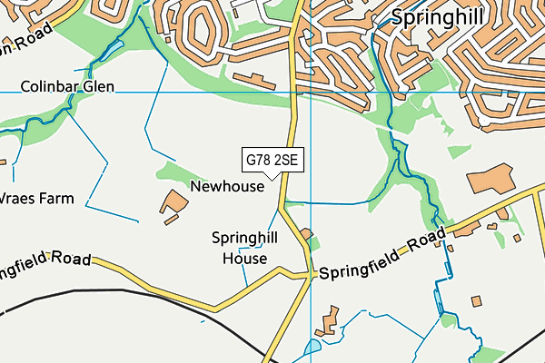 G78 2SE map - OS VectorMap District (Ordnance Survey) G78 2SE map - OS VectorMap District (Ordnance Survey)
