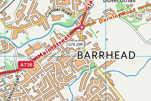 G78 2SR map - OS VectorMap District (Ordnance Survey) G78 2SR map - OS VectorMap District (Ordnance Survey)
