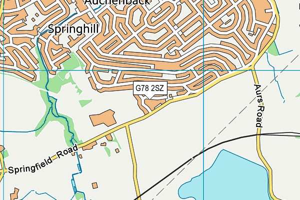 G78 2SZ map - OS VectorMap District (Ordnance Survey) G78 2SZ map - OS VectorMap District (Ordnance Survey)