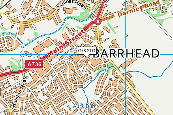 G78 2TG map - OS VectorMap District (Ordnance Survey) G78 2TG map - OS VectorMap District (Ordnance Survey)