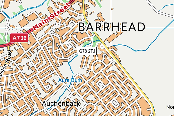 G78 2TJ map - OS VectorMap District (Ordnance Survey) G78 2TJ map - OS VectorMap District (Ordnance Survey)