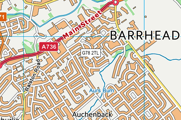 G78 2TL map - OS VectorMap District (Ordnance Survey) G78 2TL map - OS VectorMap District (Ordnance Survey)