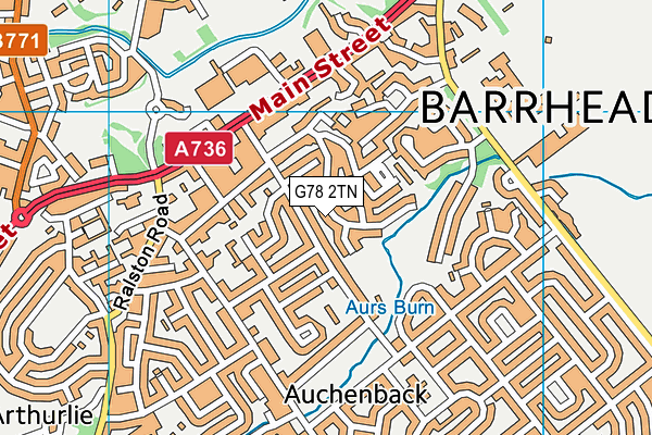 G78 2TN map - OS VectorMap District (Ordnance Survey) G78 2TN map - OS VectorMap District (Ordnance Survey)
