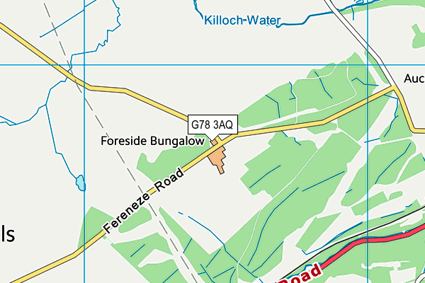 G78 3AQ map - OS VectorMap District (Ordnance Survey)