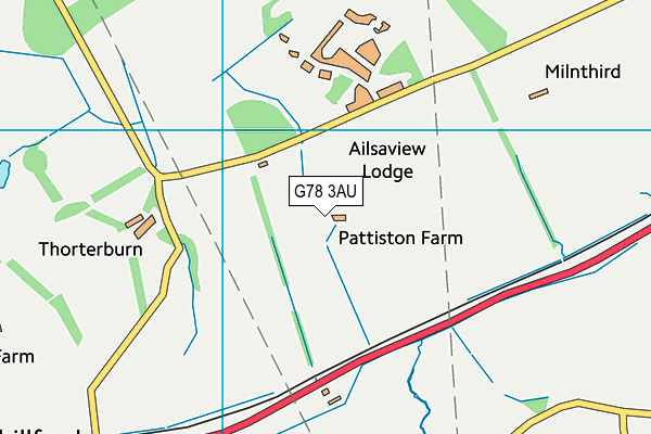 G78 3AU map - OS VectorMap District (Ordnance Survey) G78 3AU map - OS VectorMap District (Ordnance Survey)