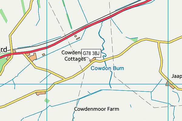 G78 3BJ map - OS VectorMap District (Ordnance Survey)