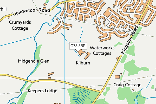 G78 3BP map - OS VectorMap District (Ordnance Survey)