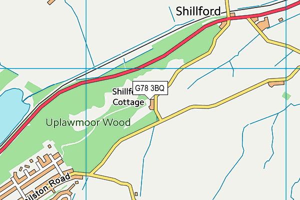 G78 3BQ map - OS VectorMap District (Ordnance Survey)