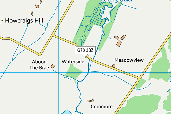 G78 3BZ map - OS VectorMap District (Ordnance Survey)