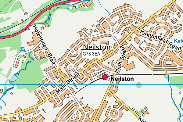 G78 3EA map - OS VectorMap District (Ordnance Survey)