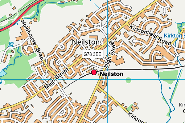 G78 3EE map - OS VectorMap District (Ordnance Survey)