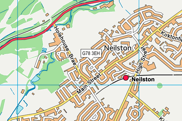 G78 3EH map - OS VectorMap District (Ordnance Survey)