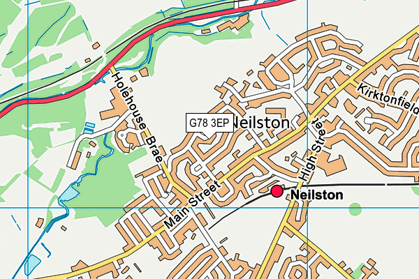 G78 3EP map - OS VectorMap District (Ordnance Survey)