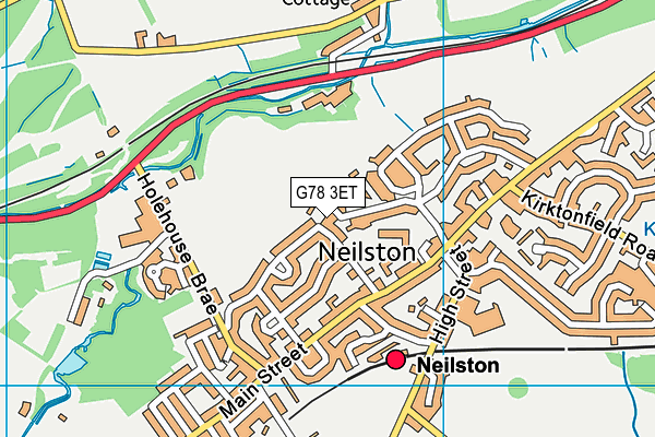 G78 3ET map - OS VectorMap District (Ordnance Survey)
