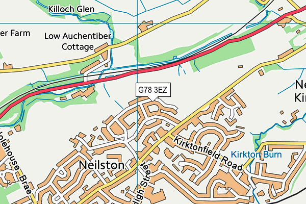 G78 3EZ map - OS VectorMap District (Ordnance Survey) G78 3EZ map - OS VectorMap District (Ordnance Survey)