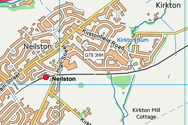 G78 3HH map - OS VectorMap District (Ordnance Survey) G78 3HH map - OS VectorMap District (Ordnance Survey)
