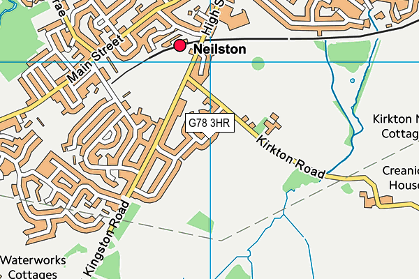 G78 3HR map - OS VectorMap District (Ordnance Survey)