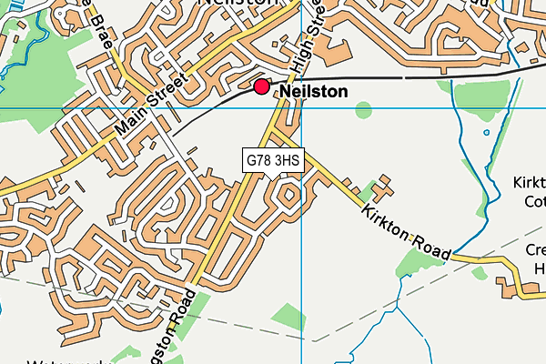 G78 3HS map - OS VectorMap District (Ordnance Survey)