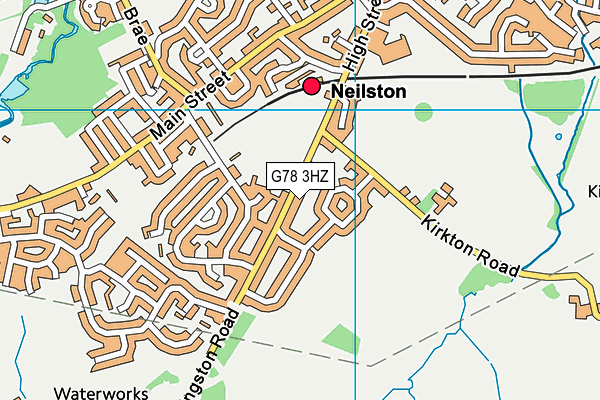 G78 3HZ map - OS VectorMap District (Ordnance Survey)