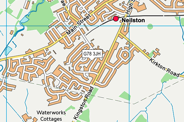 G78 3JH map - OS VectorMap District (Ordnance Survey)