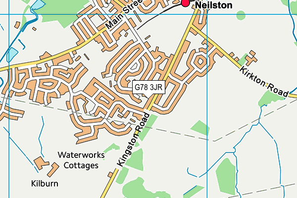 G78 3JR map - OS VectorMap District (Ordnance Survey) G78 3JR map - OS VectorMap District (Ordnance Survey)
