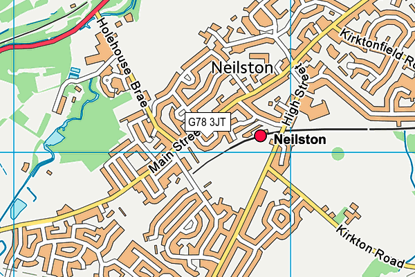 G78 3JT map - OS VectorMap District (Ordnance Survey)