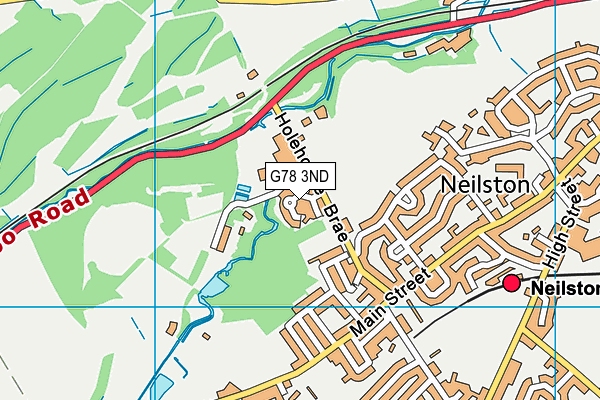 G78 3ND map - OS VectorMap District (Ordnance Survey)