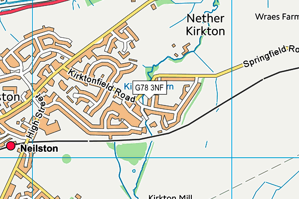 G78 3NF map - OS VectorMap District (Ordnance Survey) G78 3NF map - OS VectorMap District (Ordnance Survey)