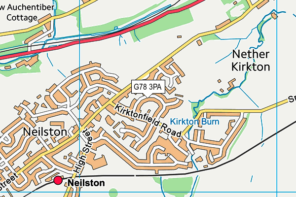 G78 3PA map - OS VectorMap District (Ordnance Survey) G78 3PA map - OS VectorMap District (Ordnance Survey)