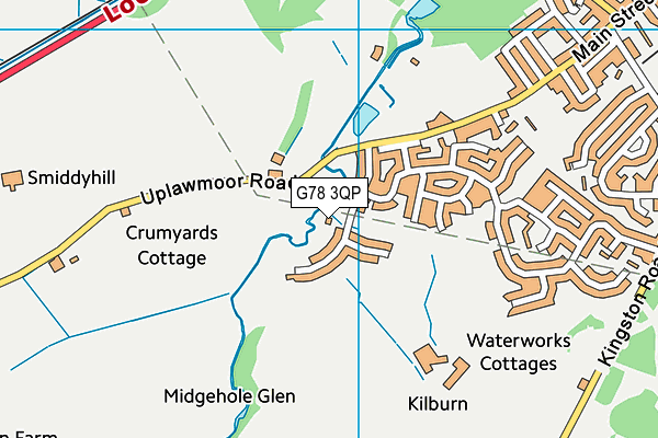G78 3QP map - OS VectorMap District (Ordnance Survey)