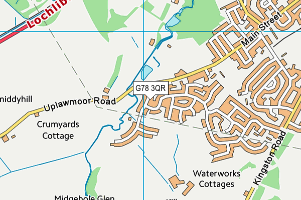 G78 3QR map - OS VectorMap District (Ordnance Survey)