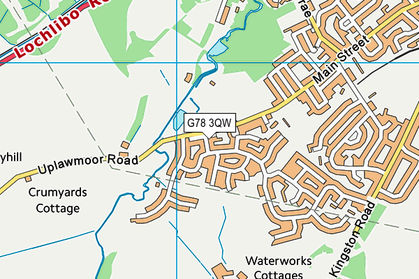 G78 3QW map - OS VectorMap District (Ordnance Survey) G78 3QW map - OS VectorMap District (Ordnance Survey)