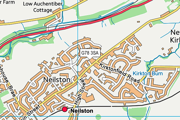 G78 3SA map - OS VectorMap District (Ordnance Survey)