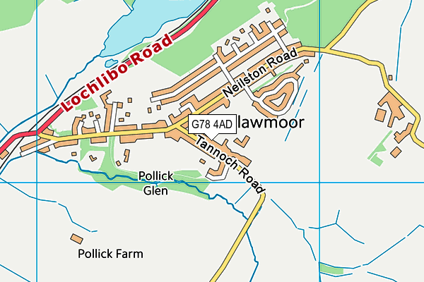 G78 4AD map - OS VectorMap District (Ordnance Survey) G78 4AD map - OS VectorMap District (Ordnance Survey)