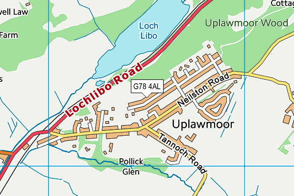 G78 4AL map - OS VectorMap District (Ordnance Survey) G78 4AL map - OS VectorMap District (Ordnance Survey)