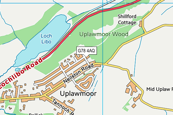 G78 4AQ map - OS VectorMap District (Ordnance Survey) G78 4AQ map - OS VectorMap District (Ordnance Survey)